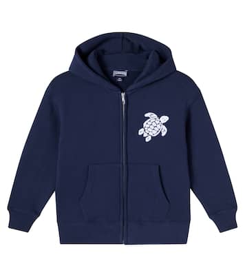 Sweat-shirt à capuche brodé en coton | Vilebrequin Kids