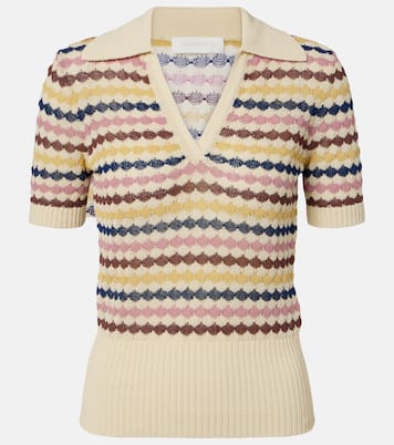 Awaken cotton-blend polo sweater | Zimmermann