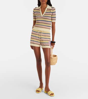 Awaken cotton-blend polo sweater | Zimmermann