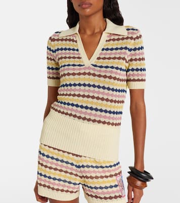 Awaken cotton-blend polo sweater | Zimmermann