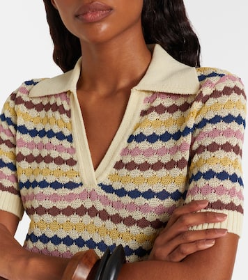 Awaken cotton-blend polo sweater | Zimmermann