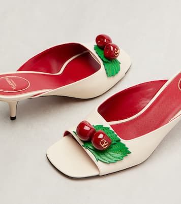Cherryfic leather mules | Valentino Garavani
