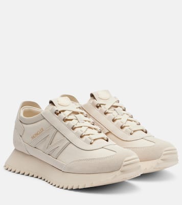 Pacey2 suede-trimmed sneakers | Moncler