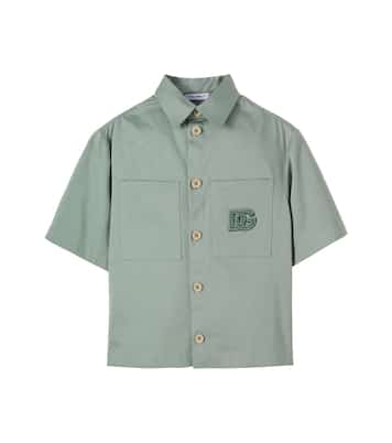 Camicia bowling DG in misto cotone | Dolce&Gabbana Kids