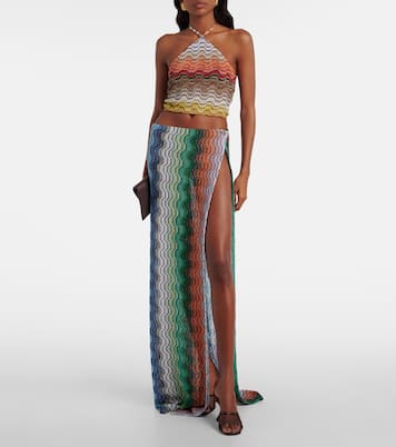 Wave lamé beach cover-up  | Missoni