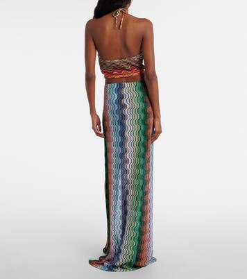 Wave lamé beach cover-up  | Missoni