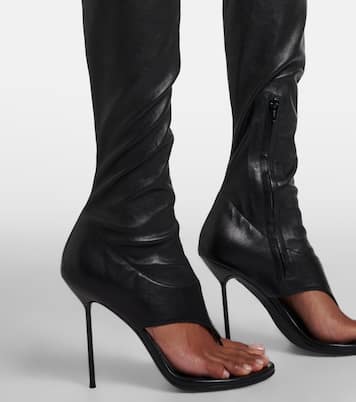Lidia 105 leather knee-high boots | Paris Texas