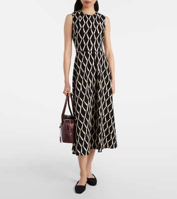 Vestido midi Lampara en mezcla de algodón estampado | Max Mara