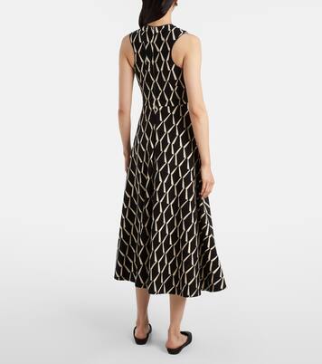 Vestido midi Lampara en mezcla de algodón estampado | Max Mara