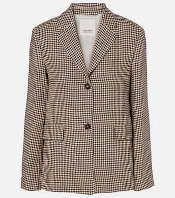 Blazer Gita in lino a quadri | 'S Max Mara