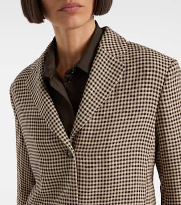 Blazer Gita in lino a quadri | 'S Max Mara