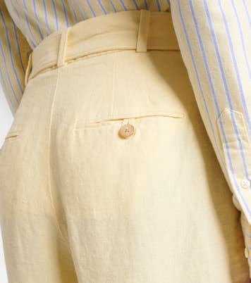 Belted linen straight pants | Polo Ralph Lauren