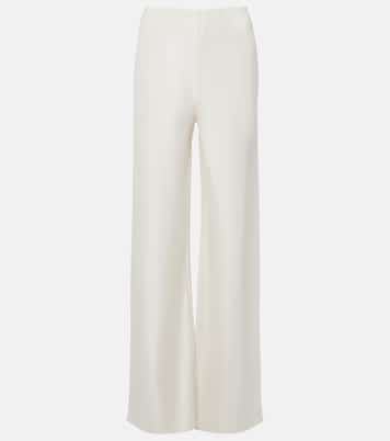 Cove silk-blend straight pants | Posse