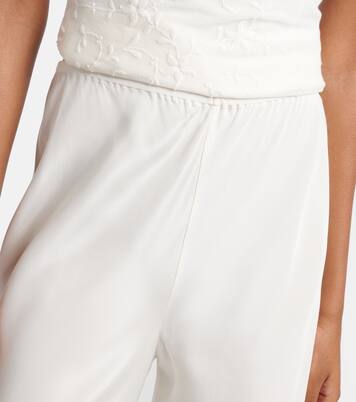 Cove silk-blend straight pants | Posse