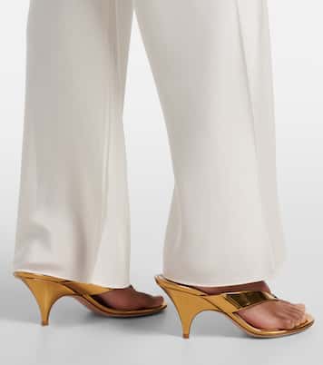 Cove silk-blend straight pants | Posse