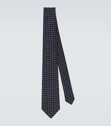 Cravate jacquard en soie | Charvet
