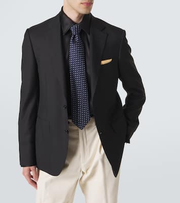 Cravate jacquard en soie | Charvet