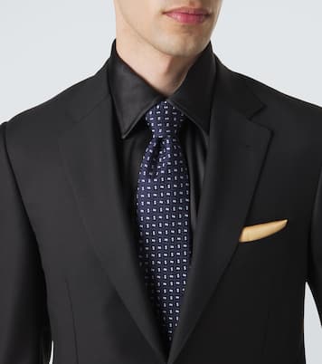 Cravate jacquard en soie | Charvet