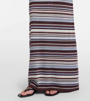 Knitted striped maxi skirt | Aya Muse