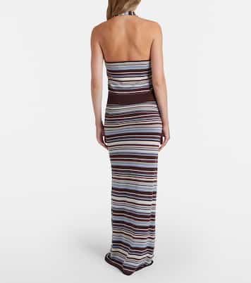 Knitted striped maxi skirt | Aya Muse