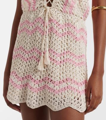 Vestido corto Melissa de croché de algodón | Anna Kosturova