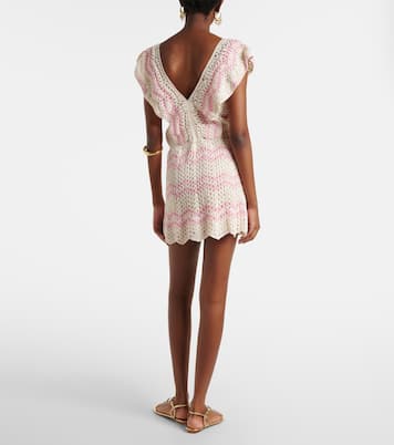 Vestido corto Melissa de croché de algodón | Anna Kosturova
