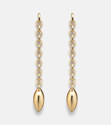 14kt gold-plated drop earrings | Jennifer Fisher