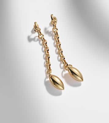 14kt gold-plated drop earrings | Jennifer Fisher