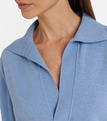 Genevieve wool and cashmere polo sweater  | Victoria Beckham