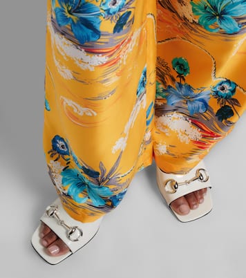 Signora Horsebit leather mules | Gucci