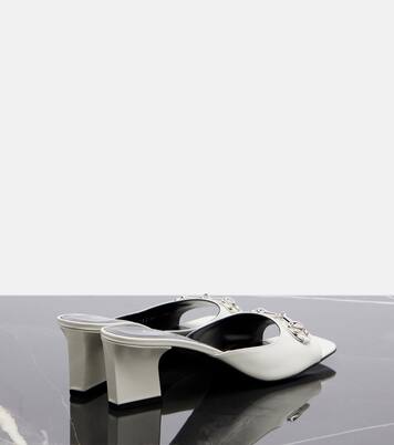 Signora Horsebit leather mules | Gucci