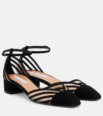 Escarpins Alana en daim | Aquazzura