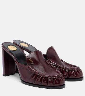 Le Loafer leather mules  | Saint Laurent