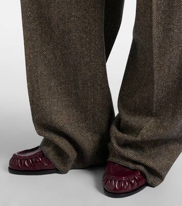 Le Loafer leather mules  | Saint Laurent