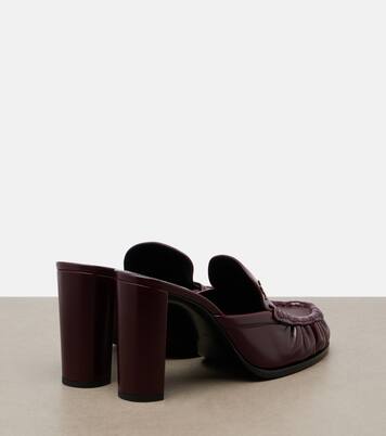 Le Loafer leather mules  | Saint Laurent