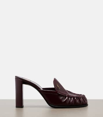Le Loafer leather mules  | Saint Laurent