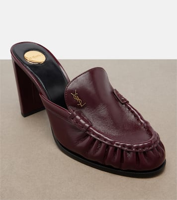 Le Loafer leather mules  | Saint Laurent