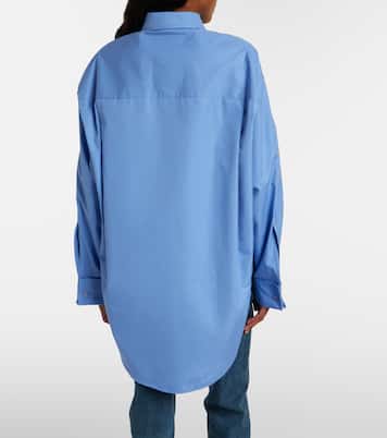 Camisa asimétrica de popelín de algodón | Balenciaga