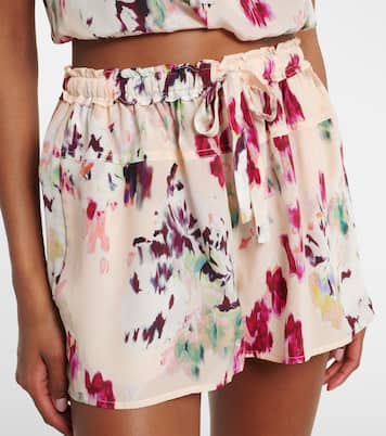 Aurielle floral silk shorts | Ulla Johnson