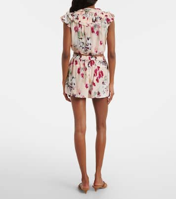 Aurielle floral silk shorts | Ulla Johnson