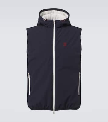 Logo padded technical vest | Brunello Cucinelli
