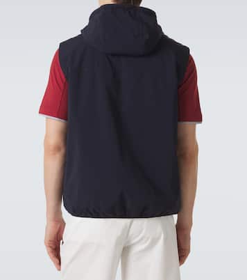 Logo padded technical vest | Brunello Cucinelli