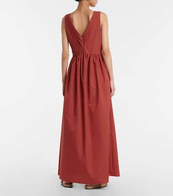 Abito lungo in misto cotone | Brunello Cucinelli