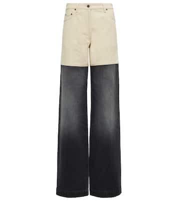High-Rise Jeans mit weitem Bein | Peter Do