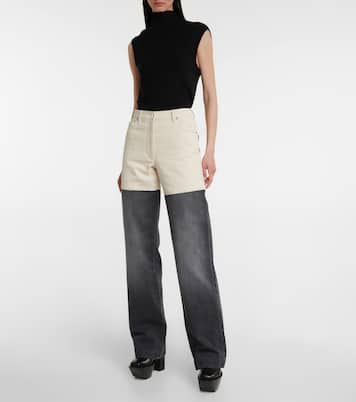 High-Rise Jeans mit weitem Bein | Peter Do