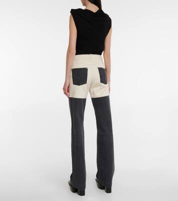 High-Rise Jeans mit weitem Bein | Peter Do