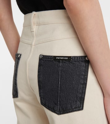 High-Rise Jeans mit weitem Bein | Peter Do