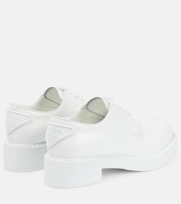 Leather Derby shoes | Prada
