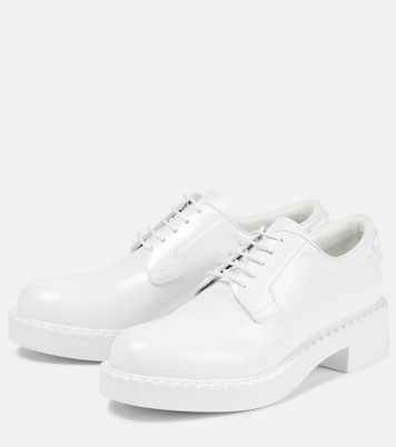 Leather Derby shoes | Prada