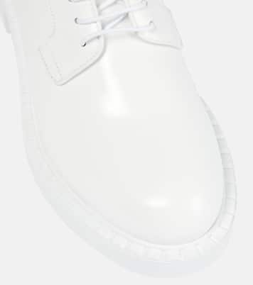 Leather Derby shoes | Prada